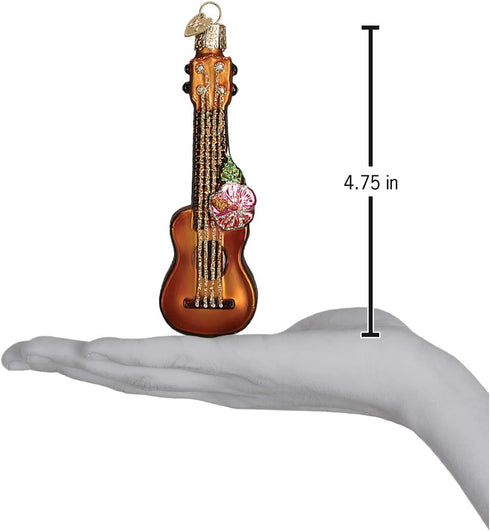 Old World Christmas Ornaments: Ukulele Glass Blown Ornaments for Christmas Tree (38040)...