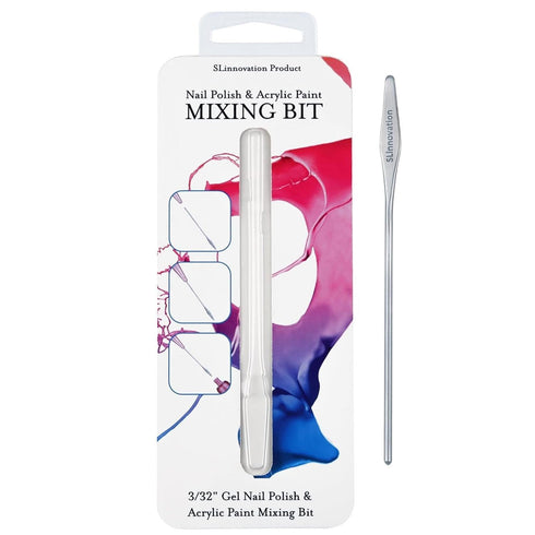 SLinnovation Nail Polish Mixer, 3/32'' Mixing Bit Gel Nail Polish Shaker, Acrylic Paint Nail Art Tools for Fingernail Painting, Manicure & Pedicur...