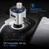 Nulaxy Bluetooth FM Transmitter for Car, QC3.0 Fast Charge Bluetooth Car Adapter, Wireless Radio Car Kit with 7 Color LED Backlit, Support Hands-F...