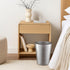 Monarch Abode Pewter Hand Hammered Metal Wastebasket for Home Office Bedroom, Decorative Waste Basket, Modern Bathroom Garbage Can, Durable & Deco...