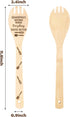 5Pcs Grandma Wooden Spoons Utensils Set, Cooking Utensils Non-Stick Carve Spoons Burned Bamboo Cookware Kitchen Gadget Kit Grandma Birthday Grandp...