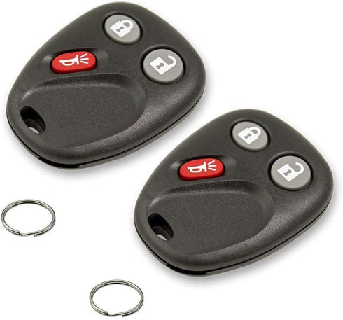 Keyless2Go Replacement for Keyless Entry Car Key Vehicles That Use 3 Button LHJ011-2 Pack...