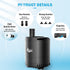 AQQA 160-800GPH Aquarium Submersible Water Pump Fish Tank Small Water Pump Adjustable Waterflow with 2 Nozzles for Fish Tank Water Circulation Poo...