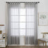 ZebraSmile 1 Panel Tab Top Curtains for Bedroom Sheer Drapery Semi Sheer Curtain Sheer Drape Curtains for Living Room Semi Sheer Curtain Kitchen S...