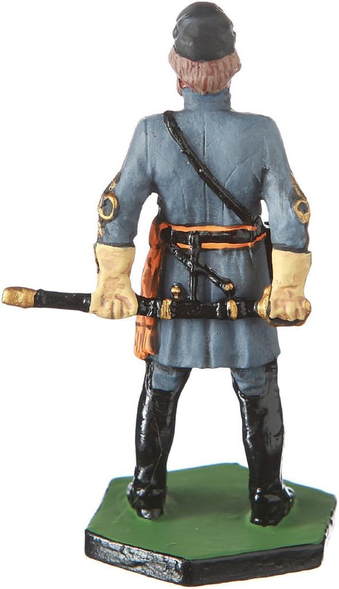 danila-souvenirs Tin Soldier USA Civil war Confederates General Stonewall Jackson Hand Painted Metal Sculpture Miniature Figurine 54mm #5.54...