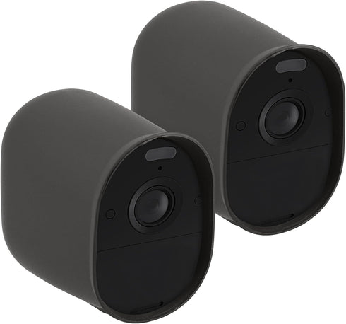 kwmobile 2X Skin Compatible with Arlo Essential Spotlight - Silicone Security Camera Case Outdoor CCTV Cover - Grey...