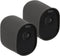 kwmobile 2X Skin Compatible with Arlo Essential Spotlight - Silicone Security Camera Case Outdoor CCTV Cover - Grey...