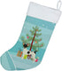 Caroline's Treasures CK3567CS Toy Fox Terrier Christmas Tree Christmas Stocking Fireplace Hanging Stockings Christmas Season Party Decor Family Ho...