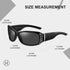 Women's Polarized Rhinestone Sunglasses - Elegant Rectangle Frame with Bling UV400 Protection...