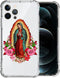 CARLOCA Compatible with iPhone 11 Case for Girl,Clear with Flower Lady Religion Pattern Design Plastic Shockproof TPU Bumper Protective Case for i...