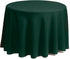 Gee Di Moda Round Tablecloth - 70 Inch Hunter Green Round Table Cloth for 24 to 48 Inch Round Tables - Heavy Duty Washable Fabric - for Buffet Tab...