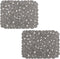 OTHWAY 2Pcs Kitchen Sink Mats, 15.8" x12" Scratch Free Sink Protector for Stainless Steel/Porcelain Sink, Pebble Design Quick Drain Dish Drying Ma...
