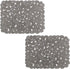 OTHWAY 2Pcs Kitchen Sink Mats, 15.8" x12" Scratch Free Sink Protector for Stainless Steel/Porcelain Sink, Pebble Design Quick Drain Dish Drying Ma...