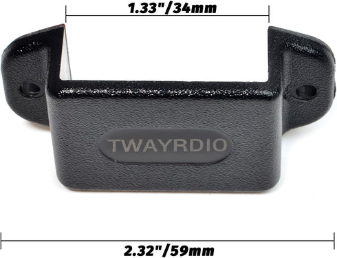 TWAYRDIO Dashboard Mount Holder for Handheld Radio and Speaker Microphone Mic, Clip Hook with Screws for BaoFeng Motorola Talkabout Midland Retevi...