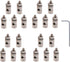 20 PCS Dia 1.3mm Adjustable RC Airplane Pushrod Connector Linkage Stopper for Model Aircraft DIY Replacement Parts...