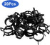 20 Pcs 0.86 Inch ID Spring Band Type Clamps, 22mm Fuel Hose Clamps Fasteners, Black Spring Hose Clip for Fuel Hose Line Water Pipe Air Tube Hose...