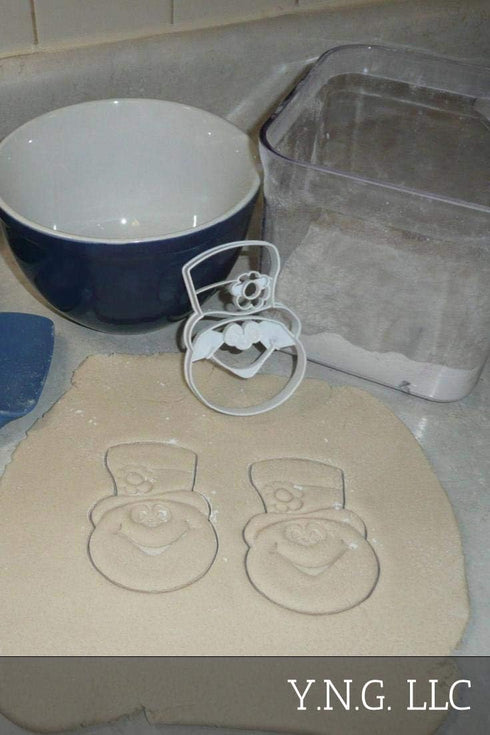 Frosty Themed Snowman Face Head Movie TV Character Christmas Cookie Cutter Made in USA PR2901...