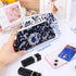 Oyachic 2 Packs Large Floral Coin Purses Canvas Cash Wallet Make Up Cellphone Bag Vintage Change Pouch Key Holder Kiss lock Clasp Clutch...