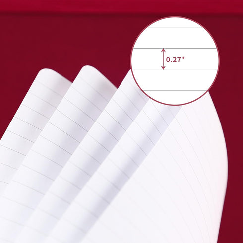 Ruled Notebook/Journal - Notebooks with Hardcover and Premium Thick Paper, 8" x 5.7" (exclusive of spirals), College Ruled Spiral Notebook/Journal...