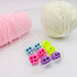 MAGNEECH 8 Pcs Colorful Knitting Needle Stoppers, Double Hole Needle Point Protectors, Knitting Stitch Stoppers, Needle Caps and Huggers - Essenti...