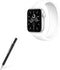 BoxWave Stylus Pen Compatible with Apple Watch SE (40mm) - FineTouch Capacitive Stylus, Super Precise Stylus Pen for Apple Watch SE (40mm) - Jet B...