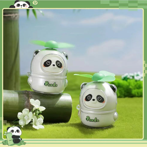 Rechargeable Mini Panda Fan, Summer Cute Animal Tabletop Decoration Portable Fan, Small Table Fan, Desk, Bedside Bookshelf, Car Mounted Small Toy ...