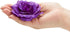 Bright Creations 50 Pack Purple Roses Artificial Flowers Bulk, 3 Inch Stemless Fake Silk for Decorations, Wedding, Faux Bouquets...