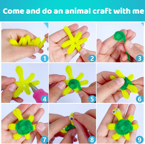 200pcs 20colors, Pipe Cleaners, Chenille Stems, Pipe Cleaners for Crafts, Pipe Cleaner Crafts, Art and Craft Supplies...