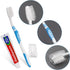 Disposable Toothbrushes with Toothpaste Individually Wrapped, Travel Kit whit Plastic Zip Bag,Toothbrush Head Cover, Bulk Toothbrush for Homeless,...