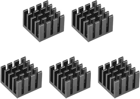 uxcell Electronic Radiators Heatsink for MOS GPU IC Chip Black 14 x 14 x 10 mm 5pcs...
