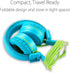 noot products Kids Headphones K22 Foldable Stereo Tangle-Free 5ft Long cord 3.5mm Jack Plug in Wired On-Ear Headset for iPad/Amazon Kindle Fire/Bo...