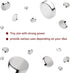 RHINOCATS Fridge Magnets, Tiny Magnet for Crafts, Strong Small Round Magnets, 6mm x 2mm(DxH), 100 Packs...