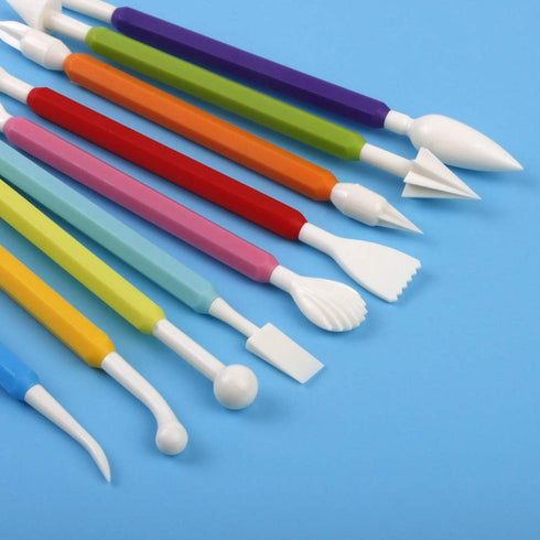 13PCS Fondant Tool, Cake Decorating Hand Tool, Double Head Metal Ball, Gum Paste Modeling Tools...