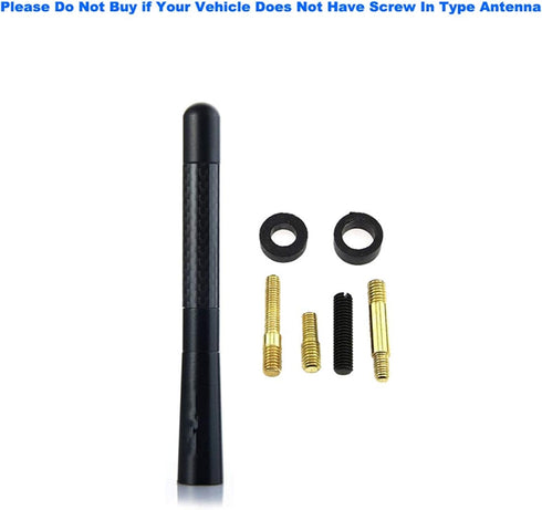 SaferCCTV Car Antenna, 4.7-Inch Carbon Fiber Mazdaspeed Sports Short Antenna Compatible with Mazda 2 3 5 6 Cx-7 Cx-9 Rx-8 MX-5 Miata Most of Model...