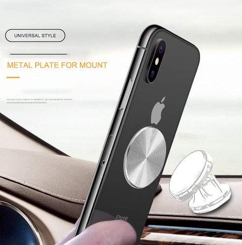 2-Pack Replacement Mount Metal Plates D.Sking Car Phone Holder 3M Adhesive CD Metal Plates for Car Mount Car Kits (Silver)......