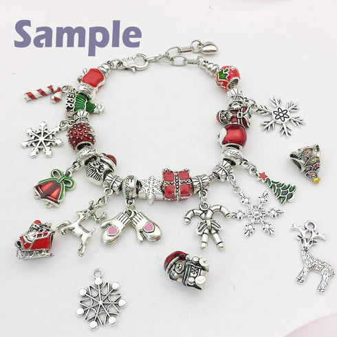 WOCRAFT 100 pcs Clasp Bail beads Charms,Bail Tube Beads, Loose Spacer Bead,Bead Hanger Charm for Jewelry Making DIY Necklace Bracelet...