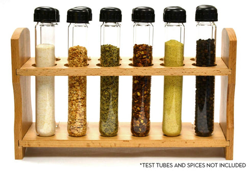 EISCO Test Tube Rack, 9 Inch - 12 Tube Capacity - Wooden, Beechwood...