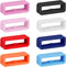 Smart Watch Band Fixing Rings, 8 Pack 20mm Watch Strap Silicone Security Connector Rubber Watch Band Secure Holder Loops Keeper Fastener Rings Rep...