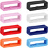 Smart Watch Band Fixing Rings, 8 Pack 20mm Watch Strap Silicone Security Connector Rubber Watch Band Secure Holder Loops Keeper Fastener Rings Rep...