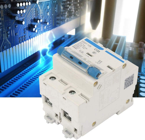 Current Circuit Breaker, DZ47-125 2P Current Miniature Circuit Breaker 400V 80/100/125A Leakage Protection Switch Supplemental Protection(125A)...