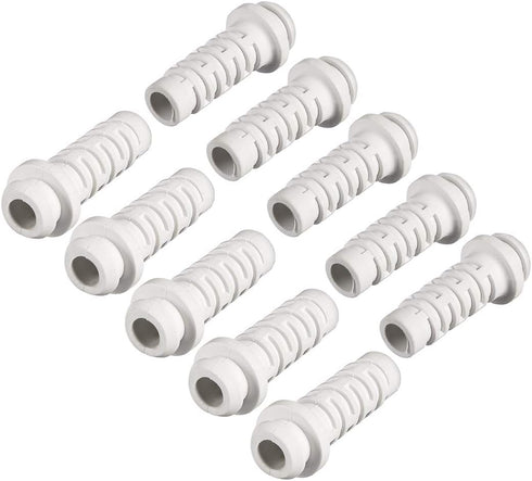 uxcell 10pcs 5mm Inner Dia PVC Strain Relief Cord Boot Protector Power Tool Hose White...