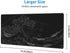 Japanese Sea Wave Extended Big Mouse Pad Large,XL Gaming Mouse Pad Desk Pad,31.5x11.8inch Long Computer Keyboard Mouse Mat Mousepad with 3mm Non-S...