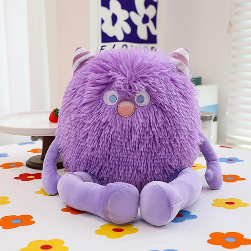 Cute Monster Plush Toy,12.6''Soft Monster Stuffed Animal Plush Pillow,Birthday Halloween Christmas Plush Gifts for Kids Boys Girls (Purple)...