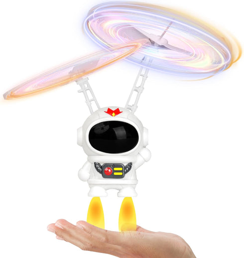 Astronaut Flying Toys for Kids Flying Orb Ball Toy Hand Operated Drones with LED Light Flying Ball Drone Indoor Outdoor Boys Girls Adults Gifts...