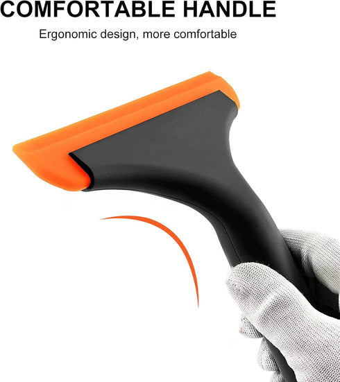 SetSail Shower Squeegee for Glass Doors, Small Squeegee for Shower Glass Door Mini Silicone Squeegee for Window, Door, Bathroom, Mirror, Car Windo...