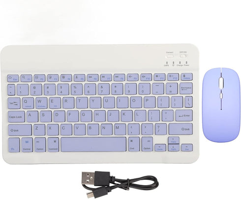 Keyboard and Mouse,Ultra Slim Bluetooth Keyboard and Mouse Combo Rechargeable Portable Keyboard Mouse Set for Laptop PC Cellphone(for)...