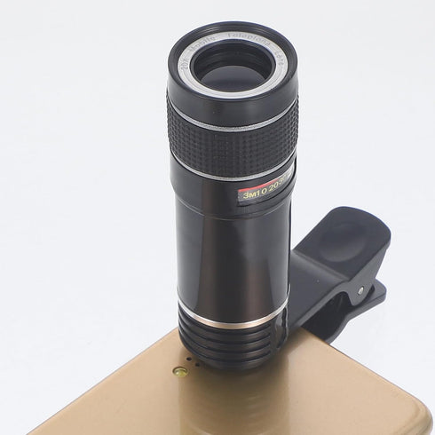 Housoutil Mobile Phone Telephoto Lens, Long Focus Lens, Phone Camera Lens Kit Long Focus Telephoto Lens with Clip for Smart Phone Tablet Pc Black...