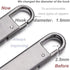 Zpsolution Zipper Pull Replacement Metal Zipper Handle Mend Fixer for Luggage Suitcases Bags...