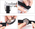 24mm Black Silicone Rubber Watch Strap Band Stainless Steel Black Buckle for Fossil Watch...