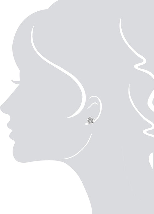 Honolulu Jewelry Company Sterling Silver Plumeria Flower Nature Stud CZ Earrings, 12mm...